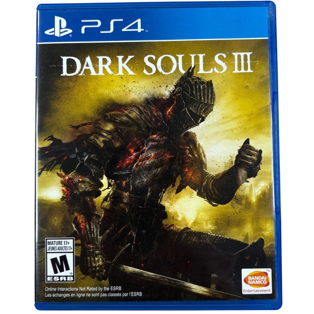 Bandai Namco Dark Souls III PS4 Game Dark Fantasy Goth Hardcore RPG